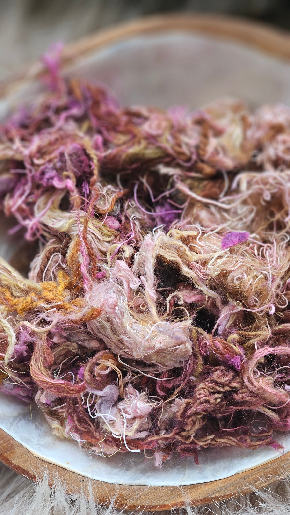 Stellar Bloom - stonewashed thread texture blend - 4 ounces | 113 grams