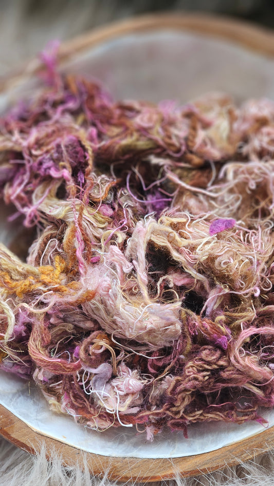 Stellar Bloom - stonewashed thread texture blend - 4 ounces | 113 grams