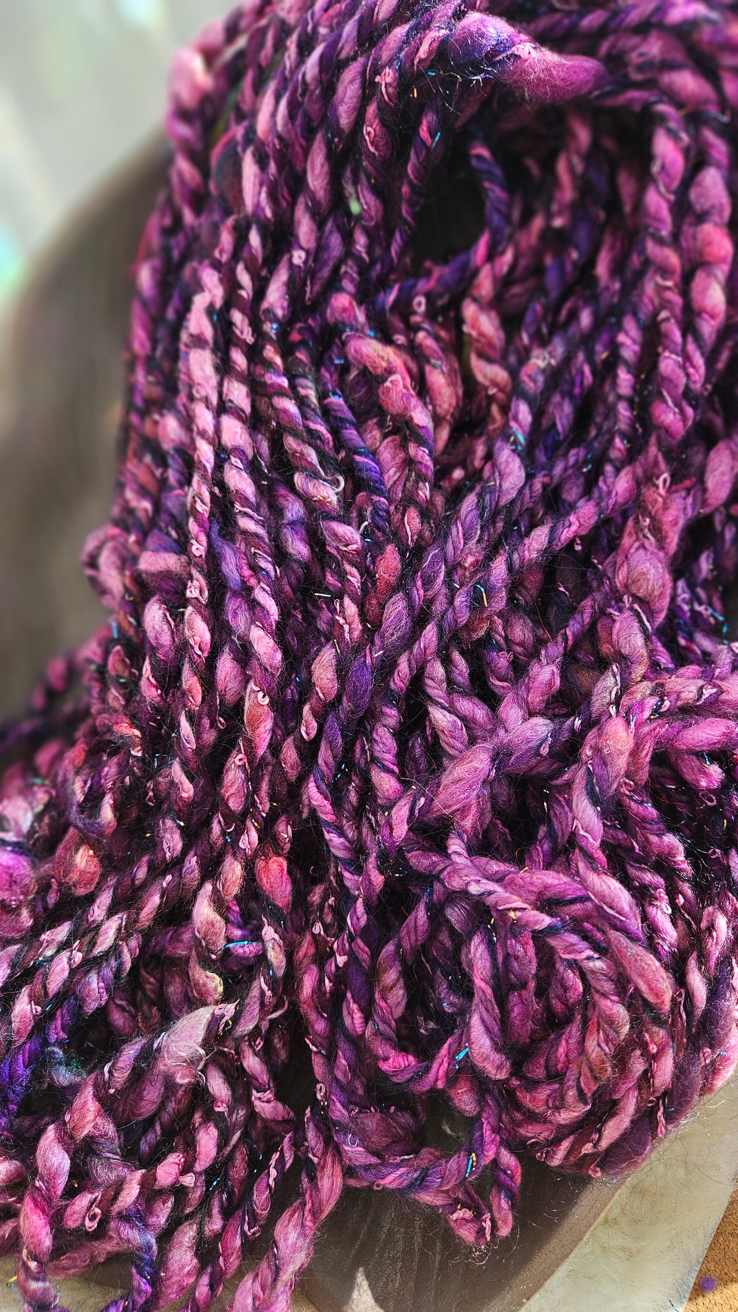 MARSH LANTERN - Bulky Handspun Art Yarn XL Skein - 40 yards | 5 ounces | 142 grams