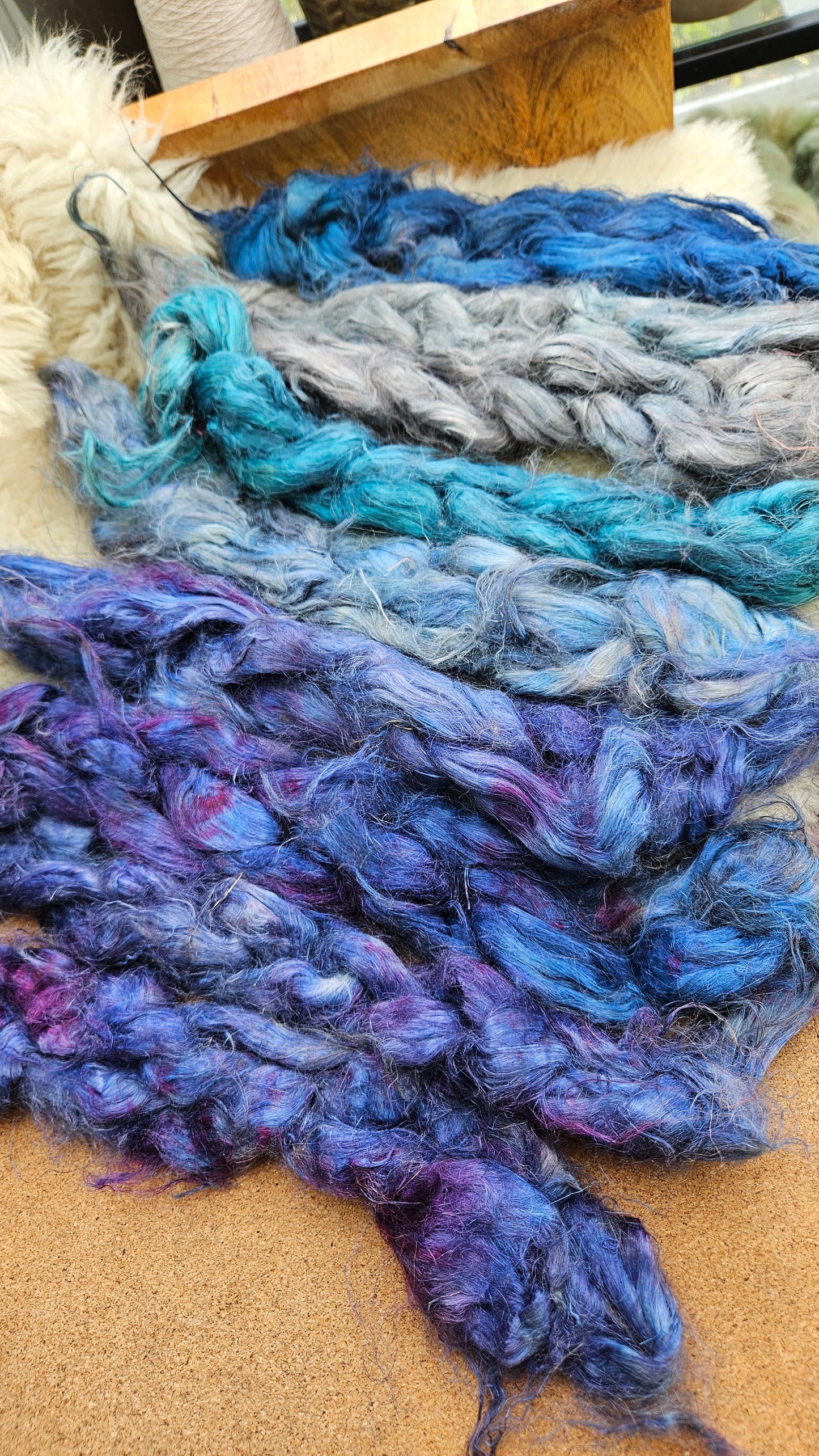 SCEPTER Hand-Dyed Fine Hemp  for fiber art, texture blending, and papermaking - 2 ounces |  grams