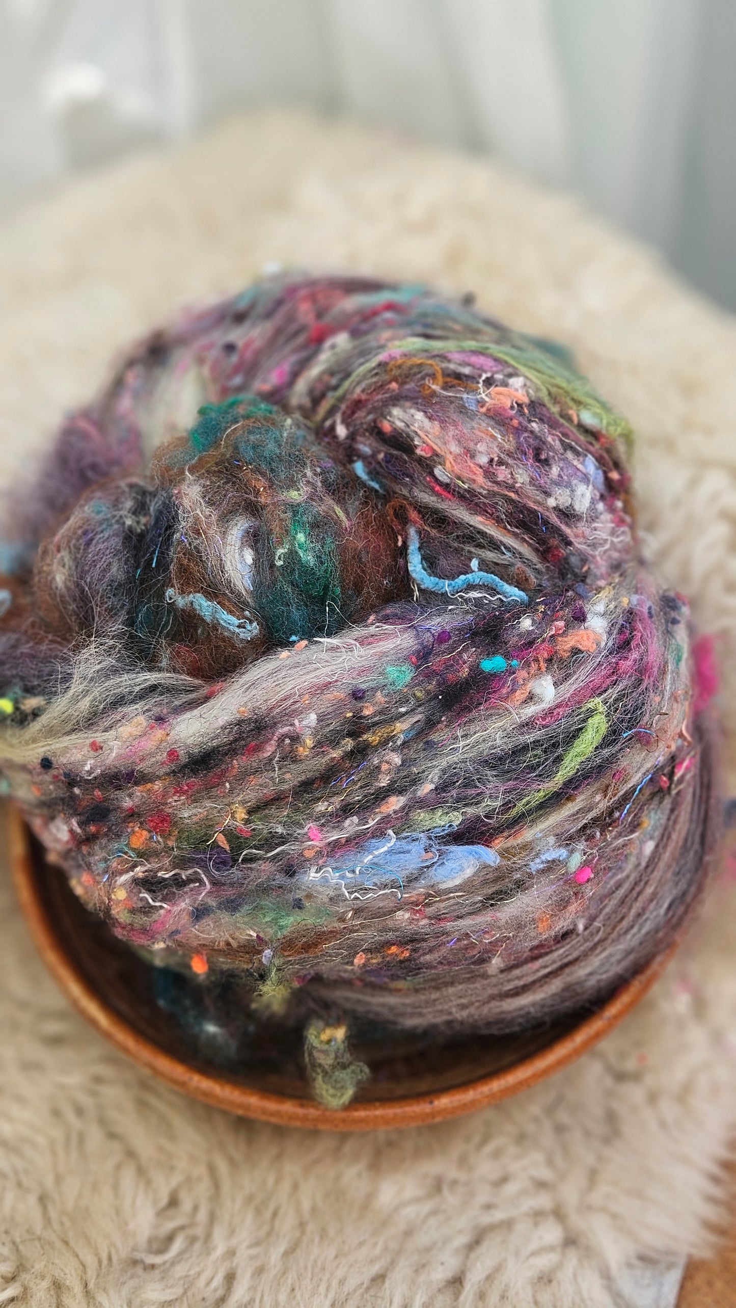 Luxe Layered Textured XL Art Batt - 257 - 3.8 ounces | 108 grams