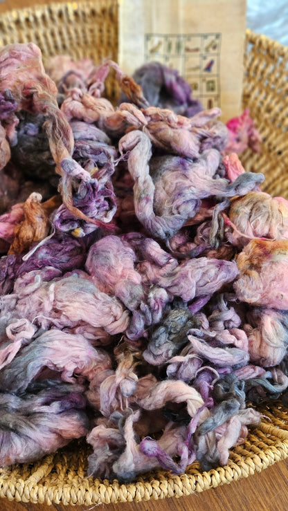 ABYDOS - organic cotton noil for blending & spinning - 1 ounce | 28 grams