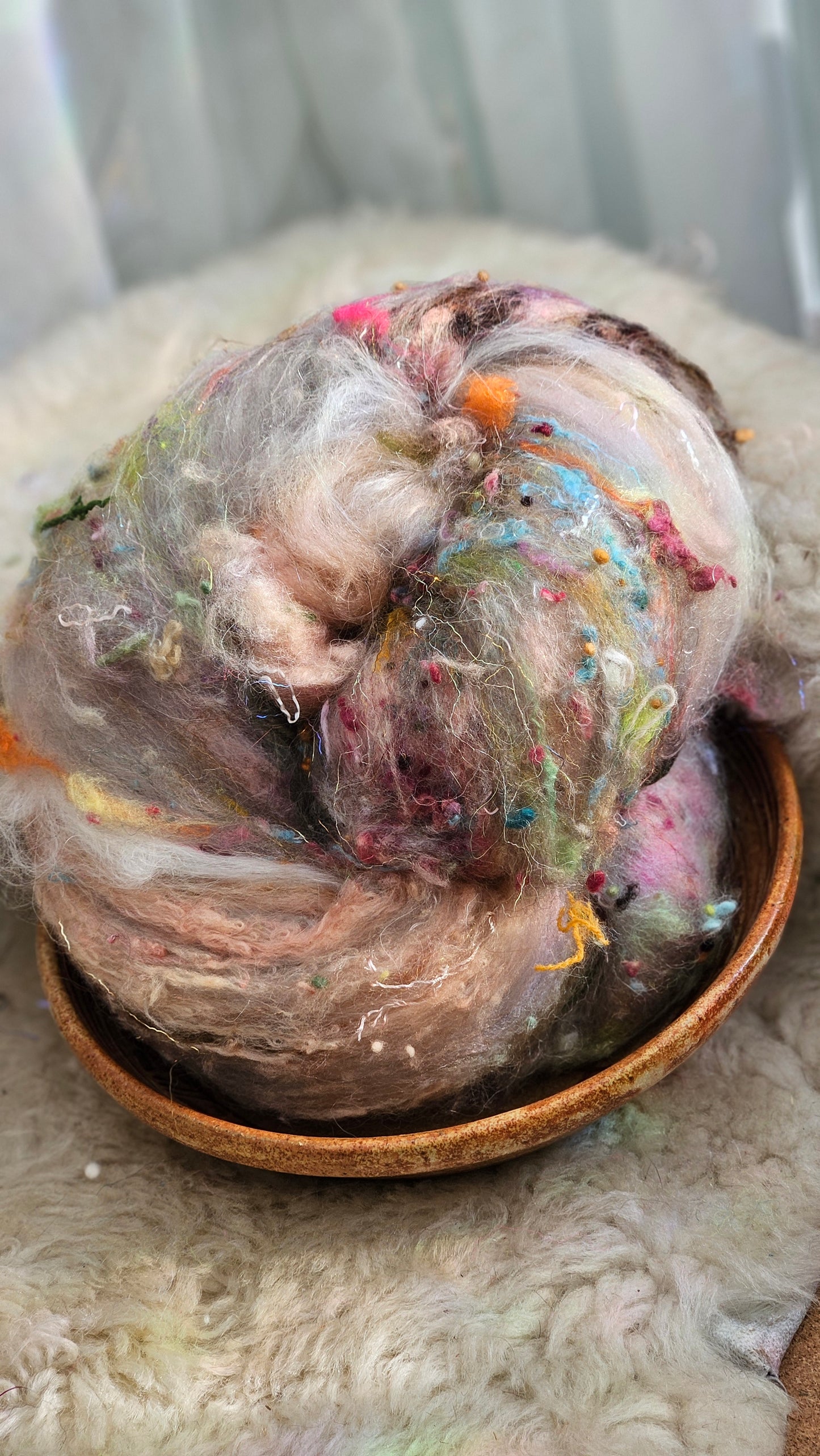 Luxe Layered Textured XL Art Batt - 223 - 3.5 ounces | 99 grams