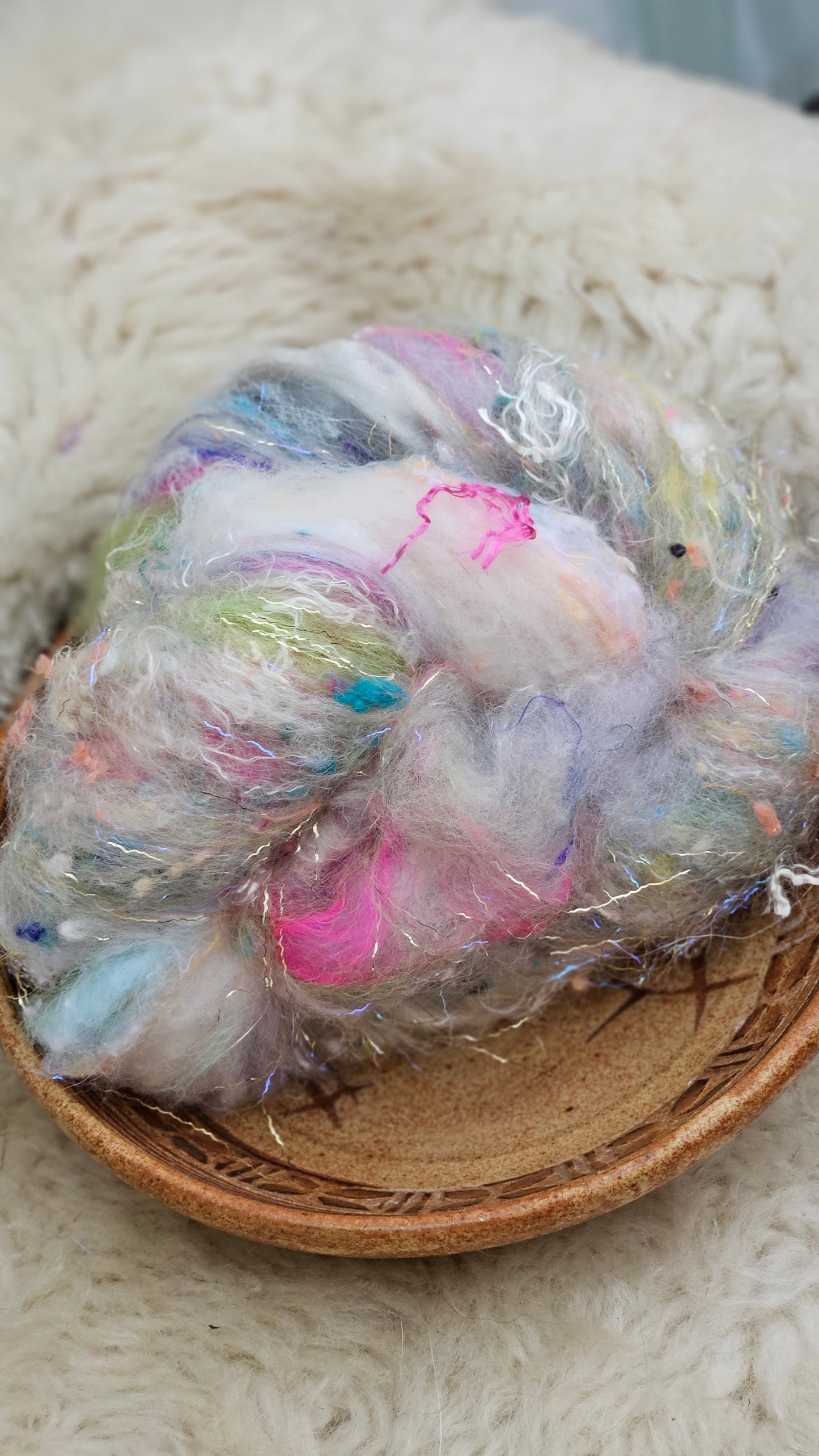 Luxe Layered Textured Art Batt - 023 - 2 ounces | 57 grams