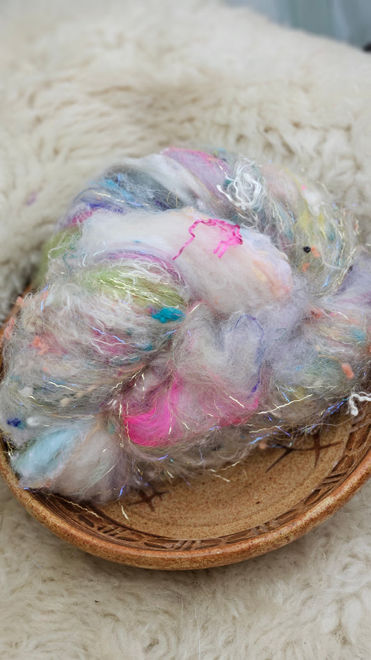 Luxe Layered Textured Art Batt - 023 - 2 ounces | 57 grams