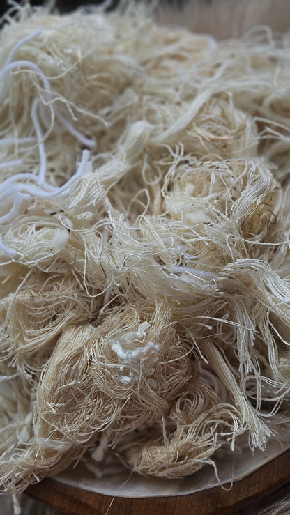 Casseopeia - thread embellishment blend for carding & art yarn spinning - 4 ounces | 113 grams