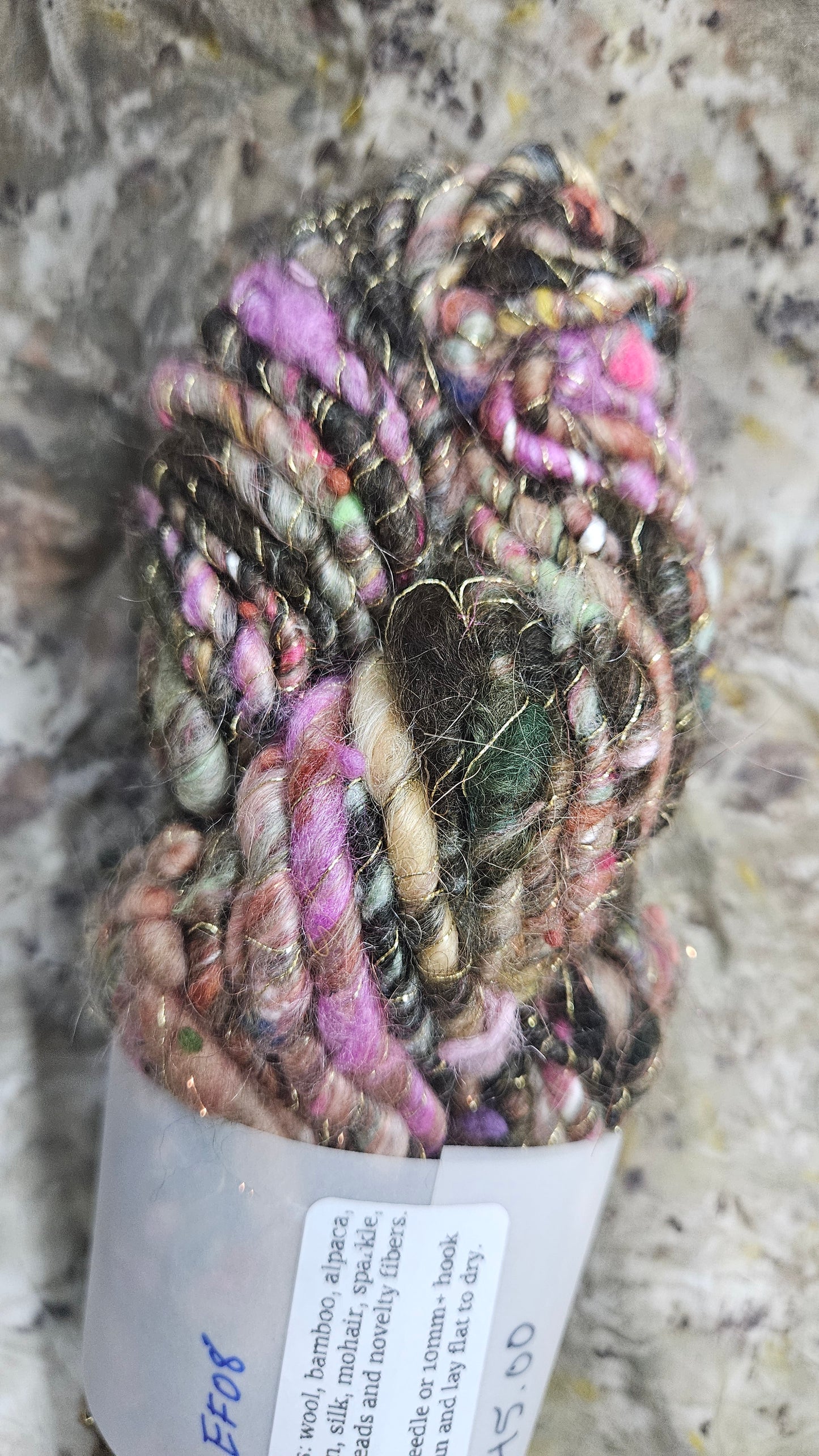 Handspun Bulky Art Yarn - Enchanted Forest Collection 08
