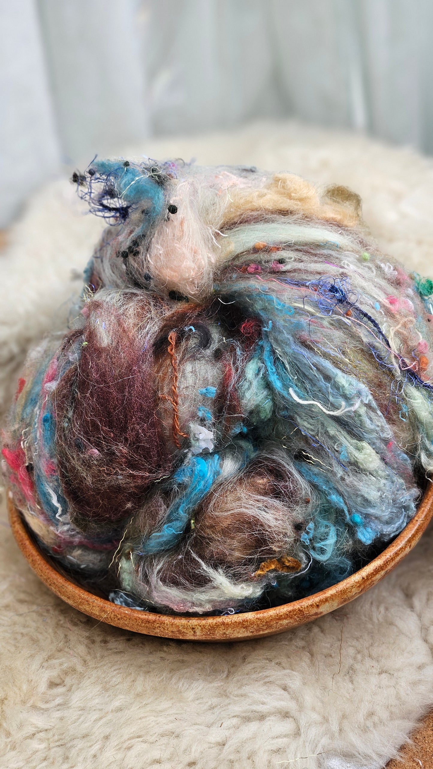 Luxe Layered Textured XL Art Batt - 219 - 3.5 ounces | 99 grams