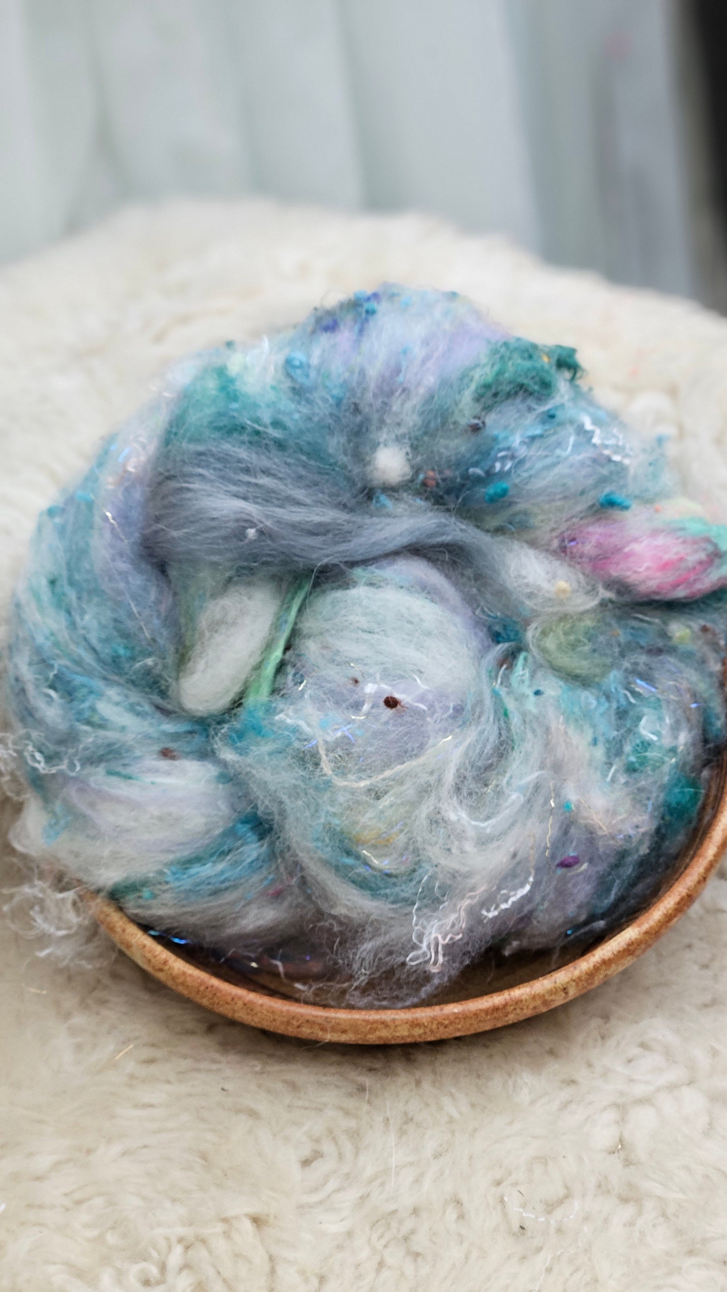 Luxe Layered Textured Art Batt - 010 - 2 ounces | 57 grams