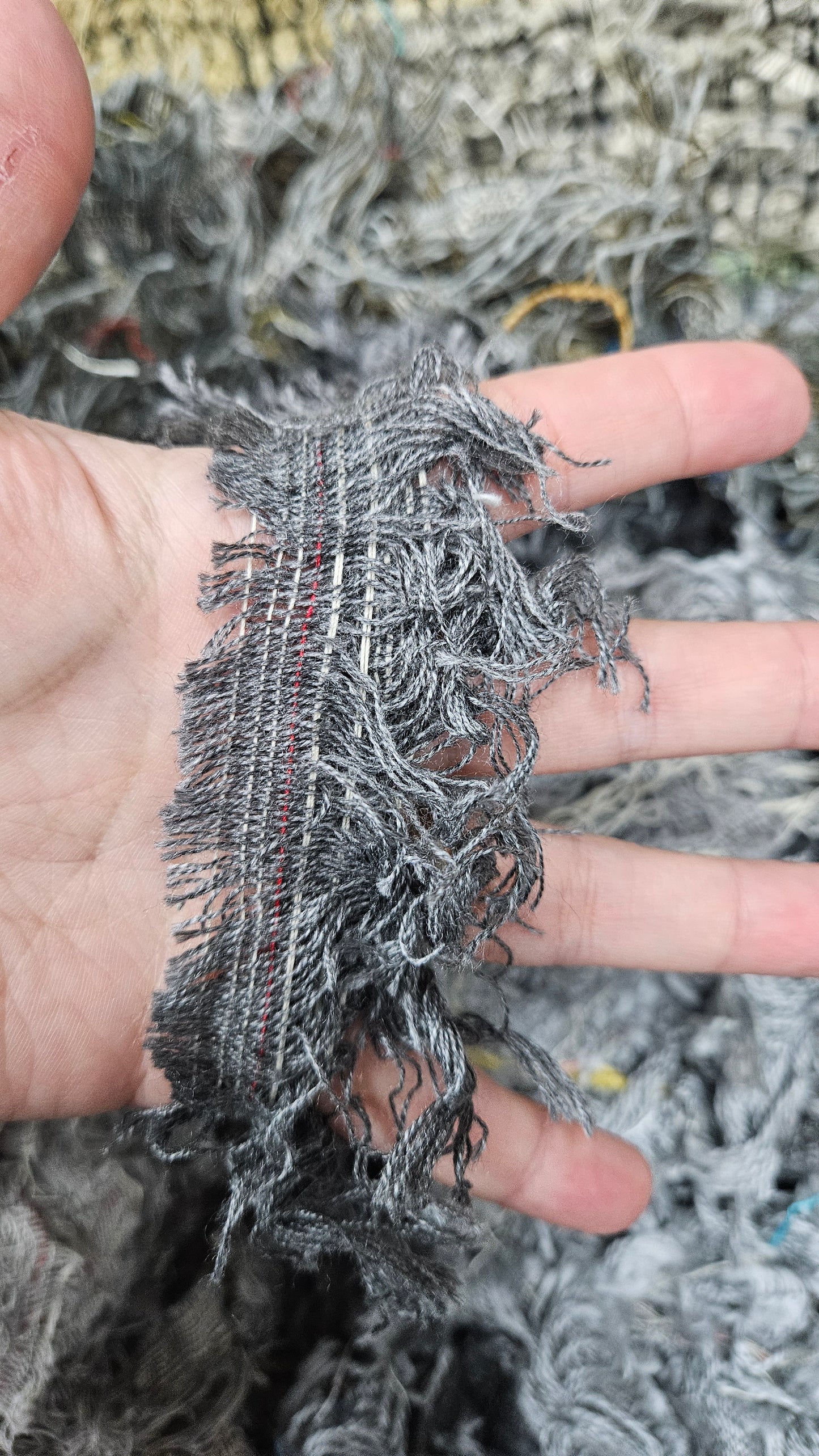 BULK 06 - shaggy fringe ribbon for tapestry weaving and fiber art - 4.5 POUNDS