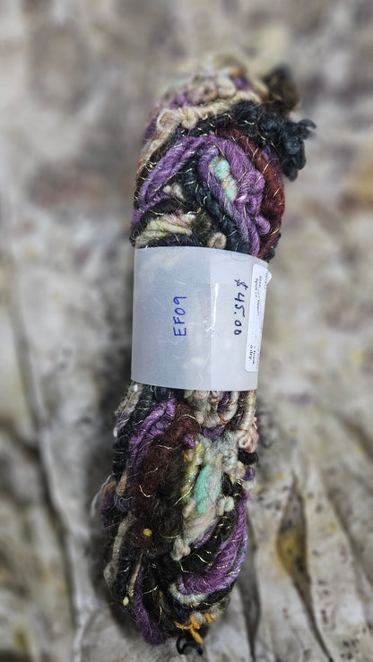 Handspun Bulky Art Yarn - Enchanted Forest Collection 09