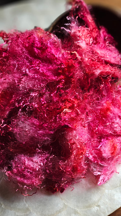 KUTNOHORITE - eucalyptus crimp fiber for spinning, blending & felting - 2 oz | 57 g