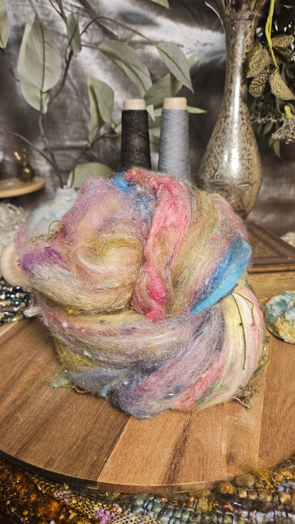 Shaniko Wool Silk Flax Neauveau Art Batt 3008 - 2 oz | 57 g