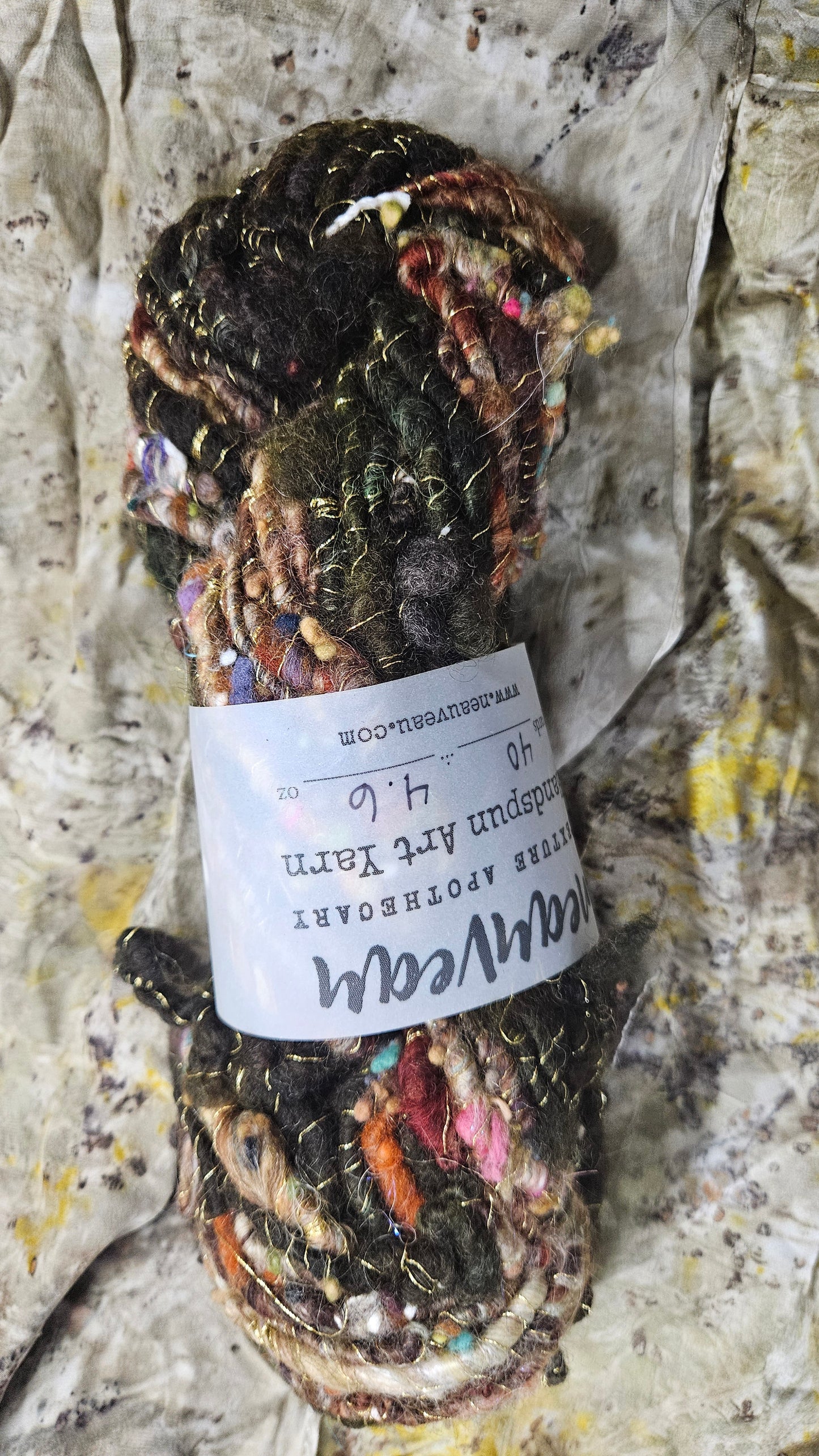 Handspun Bulky Art Yarn - Enchanted Forest Collection 01