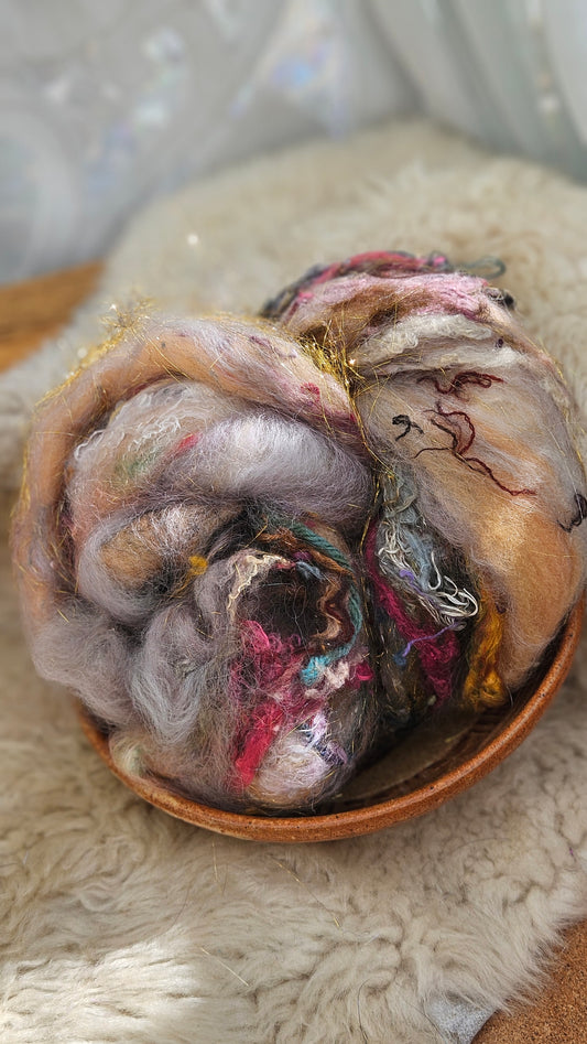 Luxe Layered Textured XL Art Batt - 234 - 3.2 ounces | 91 grams