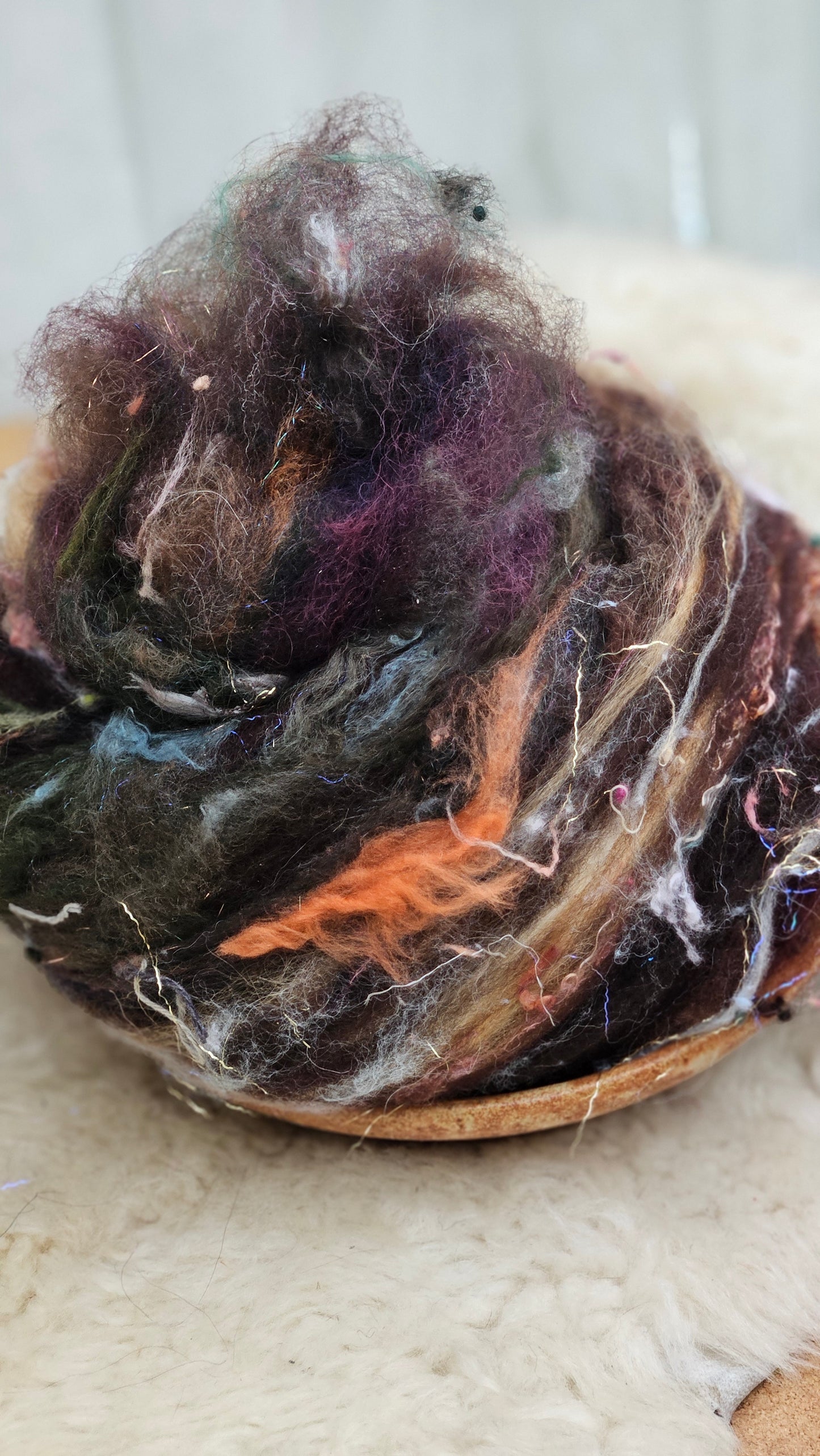 Luxe Layered Textured XL Art Batt - 206 - 4.7 ounces | 133 grams