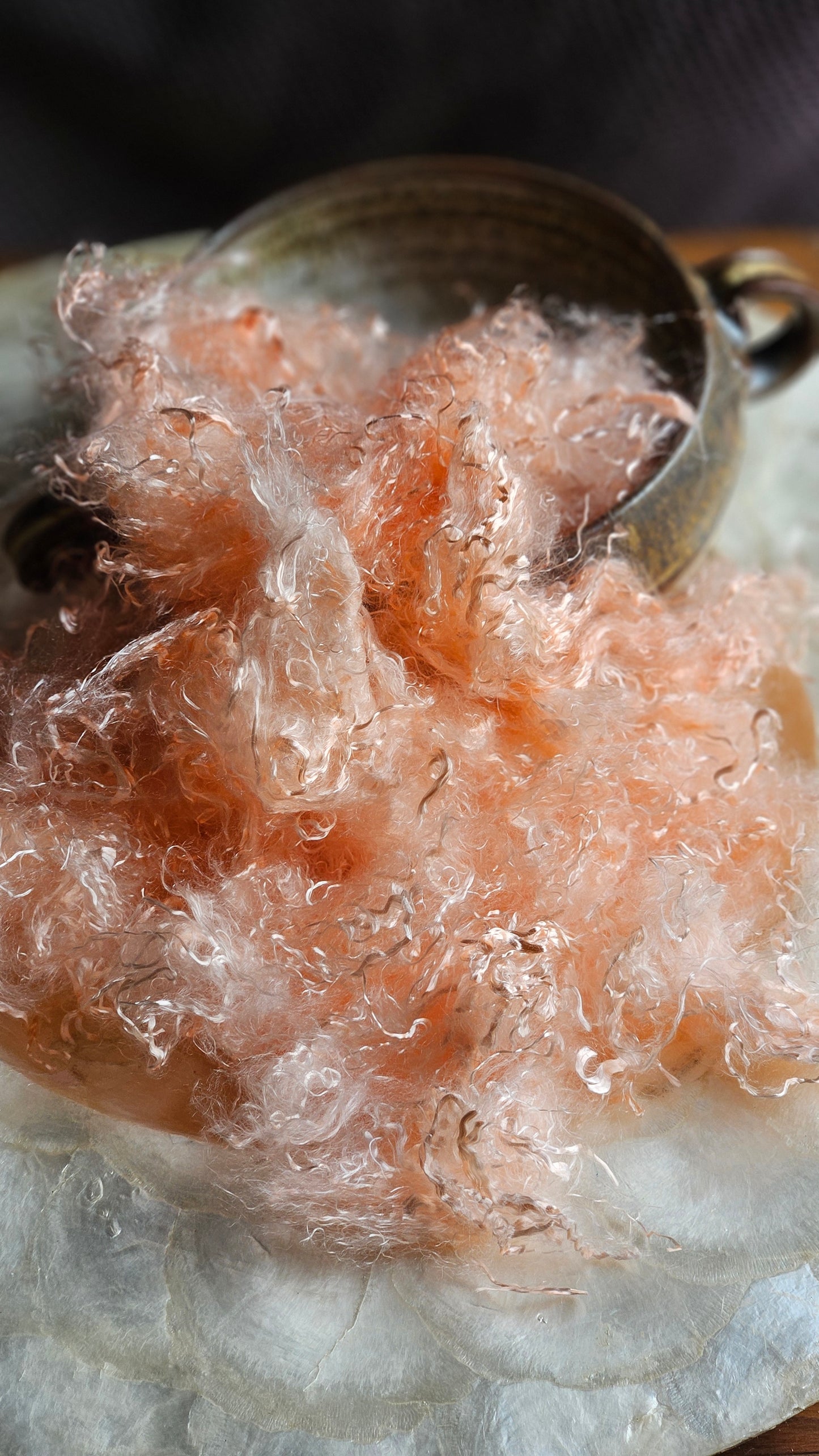 STILBITE - hand-dyed eucalyptus crimp faux-silk for art yarn embellishing, fiber blending, felting, and papermaking - 2 oz | 57 g