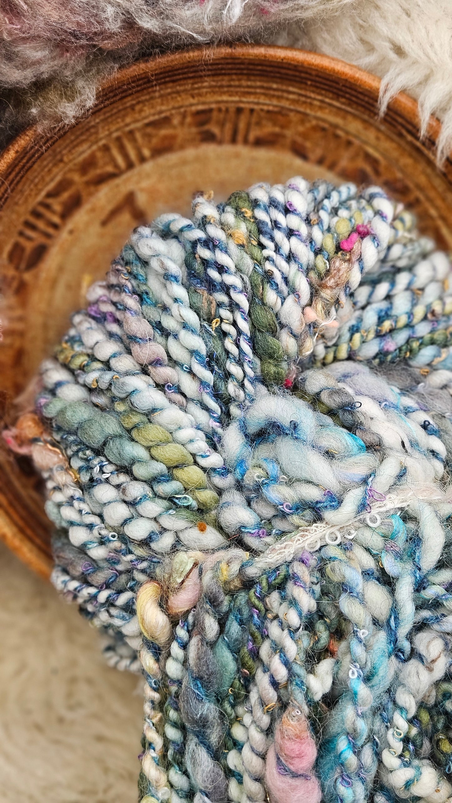 BELLATRIX - Bulky Handspun Art Yarn XL Skein - 80 yards | 6.2 ounces | 176 grams