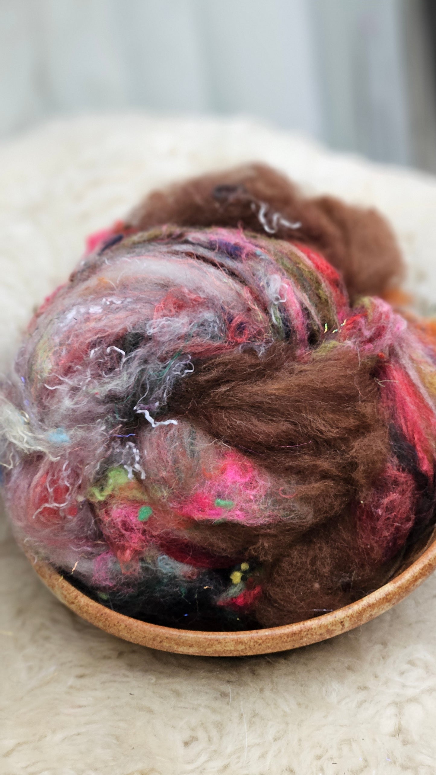 Luxe Layered Textured Art Batt - 030 - 2 ounces | 57 grams