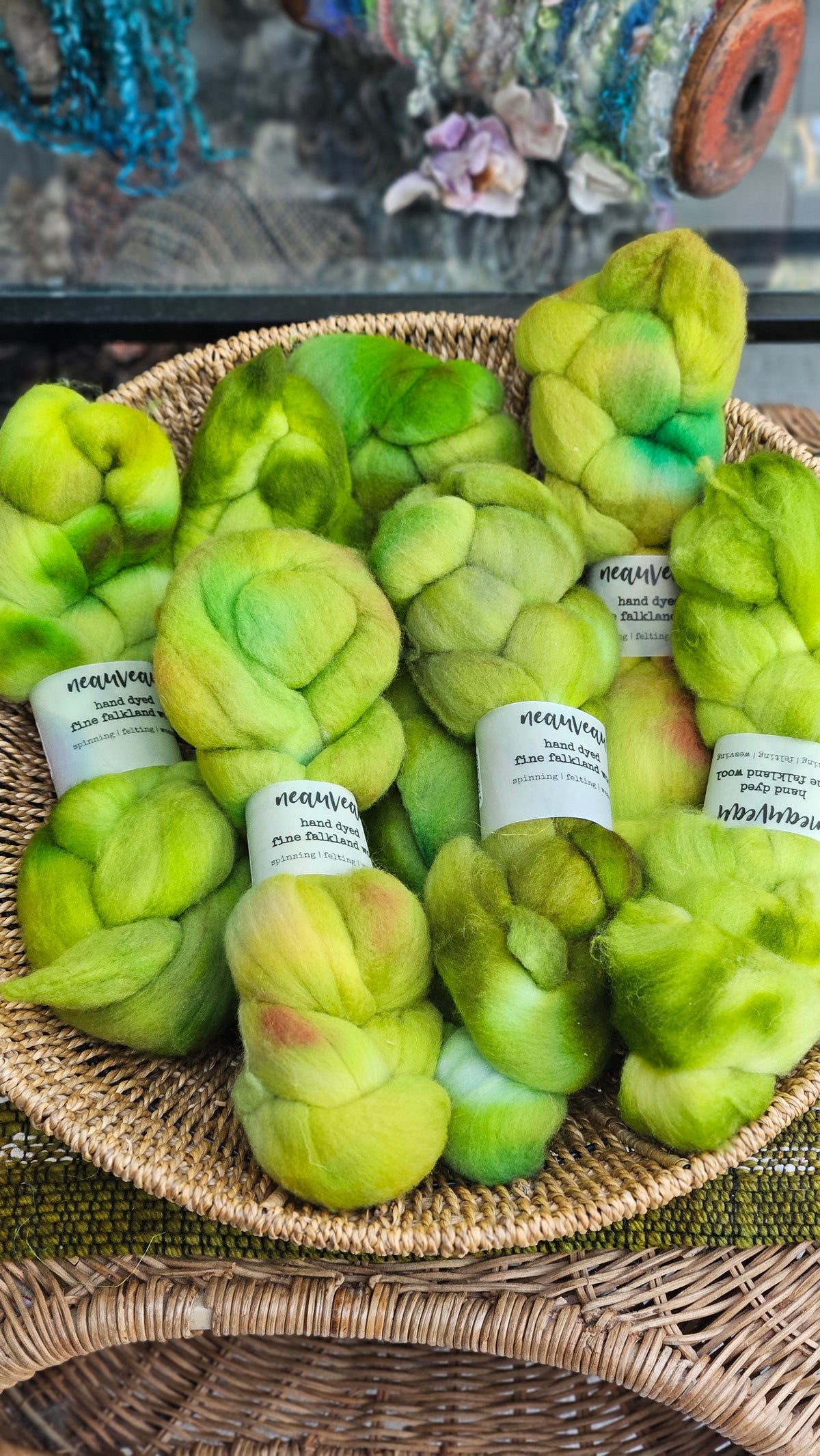 Ranier - hand dyed fine wool roving for felting and blending - 2 ounces | 57 grams