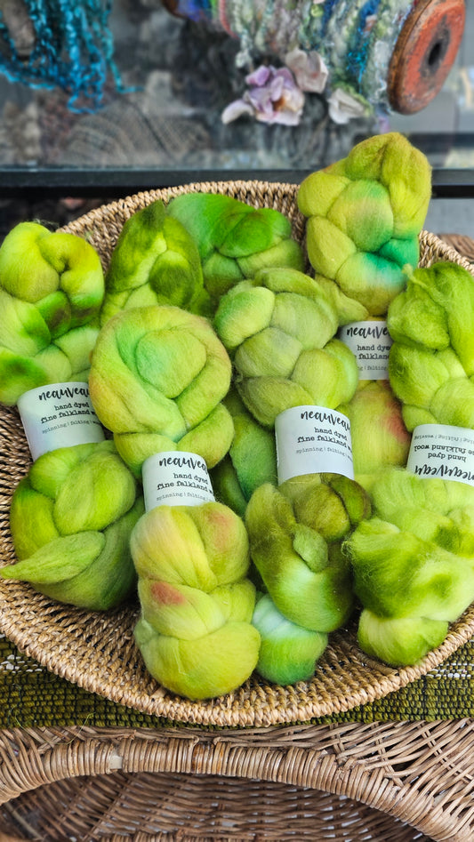Ranier - hand dyed fine wool roving for felting and blending - 2 ounces | 57 grams