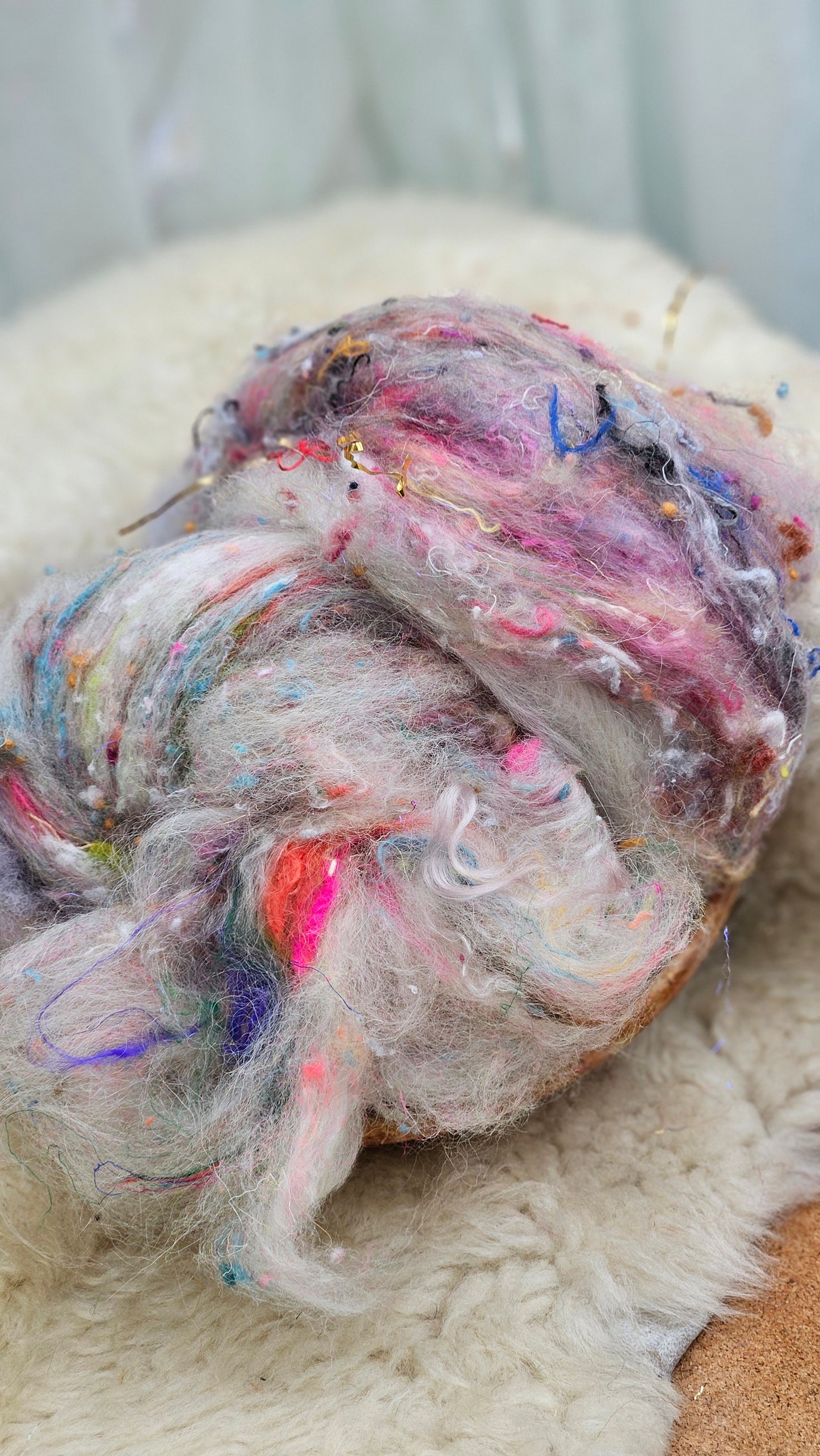 Luxe Layered Textured XL Art Batt - 204 - 3.7 ounces | 105 grams