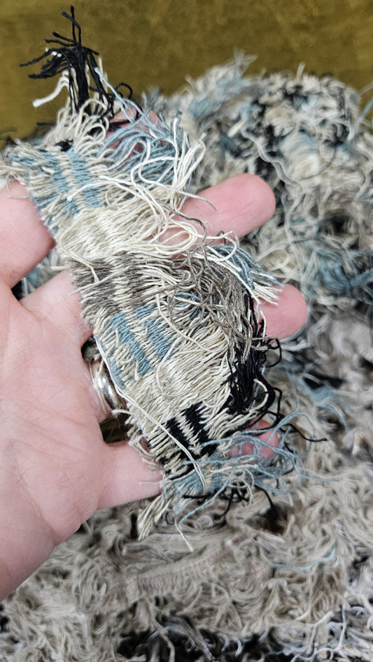 LANDSCAPE - shaggy fringe ribbon for tapestry weaving and fiber art - 4.7 POUNDS