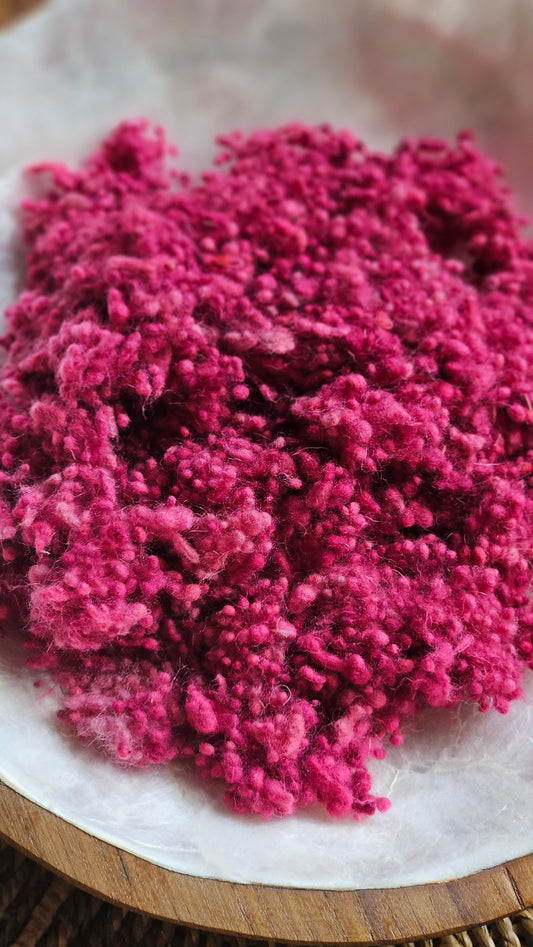 Singidunum - hand-dyed fine wool nepps for fiber blending and felting - 1 oz | 28 g