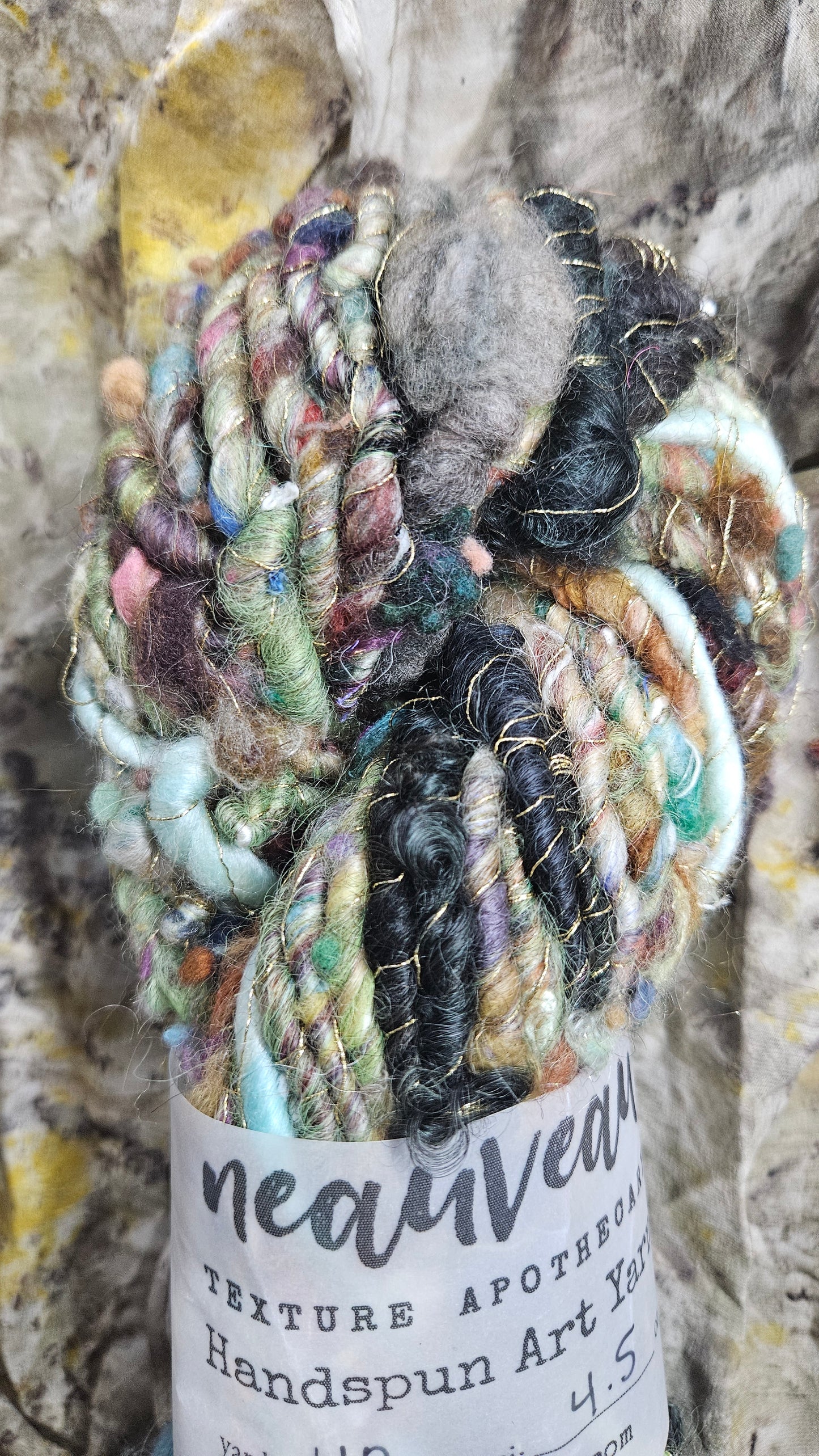 Handspun Bulky Art Yarn - Enchanted Forest Collection 02