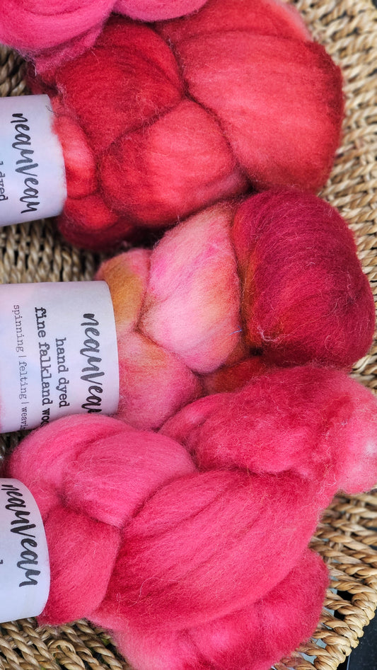 Joshua - hand dyed fine wool roving for felting and blending - 2 ounces | 57 grams