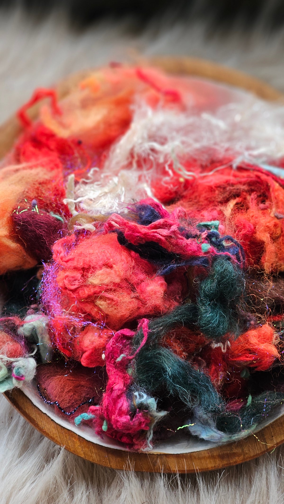 Bitter Sweet - hand-dyed wool alpaca bamboo texture blend - 4 ounces | 114 grams