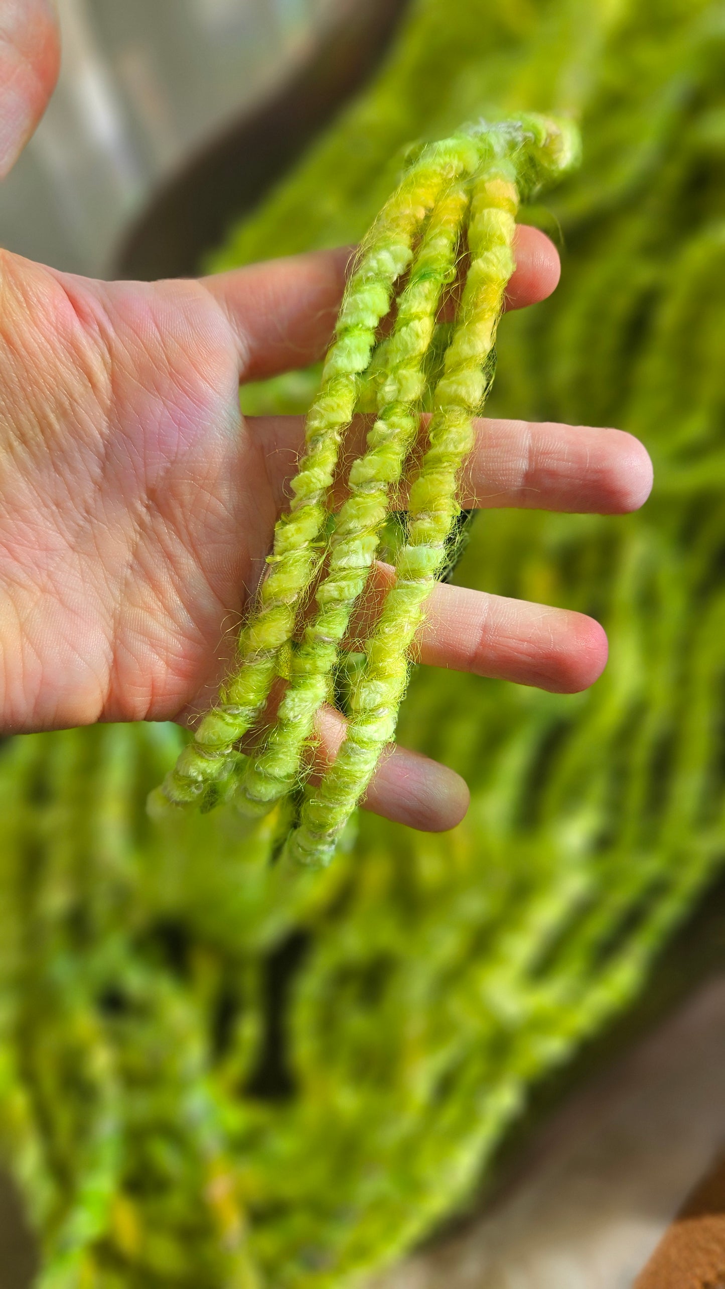 CITY LIGHTS 1 - Bulky Handspun Art Yarn XL Skein - 30 yards | 4.5 ounces | 128 grams