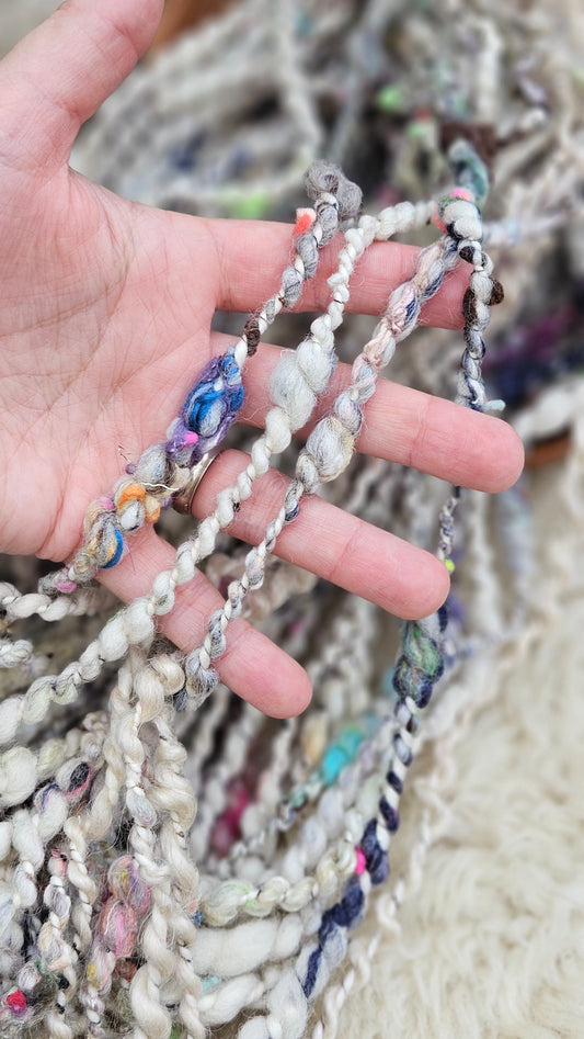 CAROLINA - Bulky Handspun Art Yarn XL Skein - 40 yards | 4.8 ounces | 136 grams