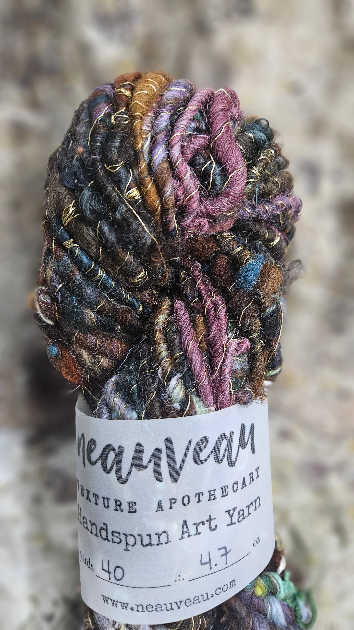 Handspun Bulky Art Yarn - Enchanted Forest Collection 12