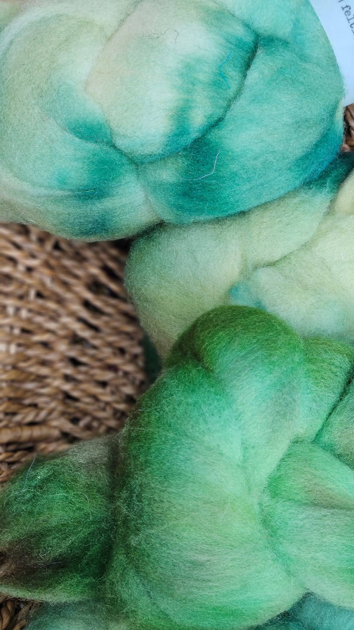 Saguaro - hand dyed fine wool roving for felting and blending - 2 ounces | 57 grams