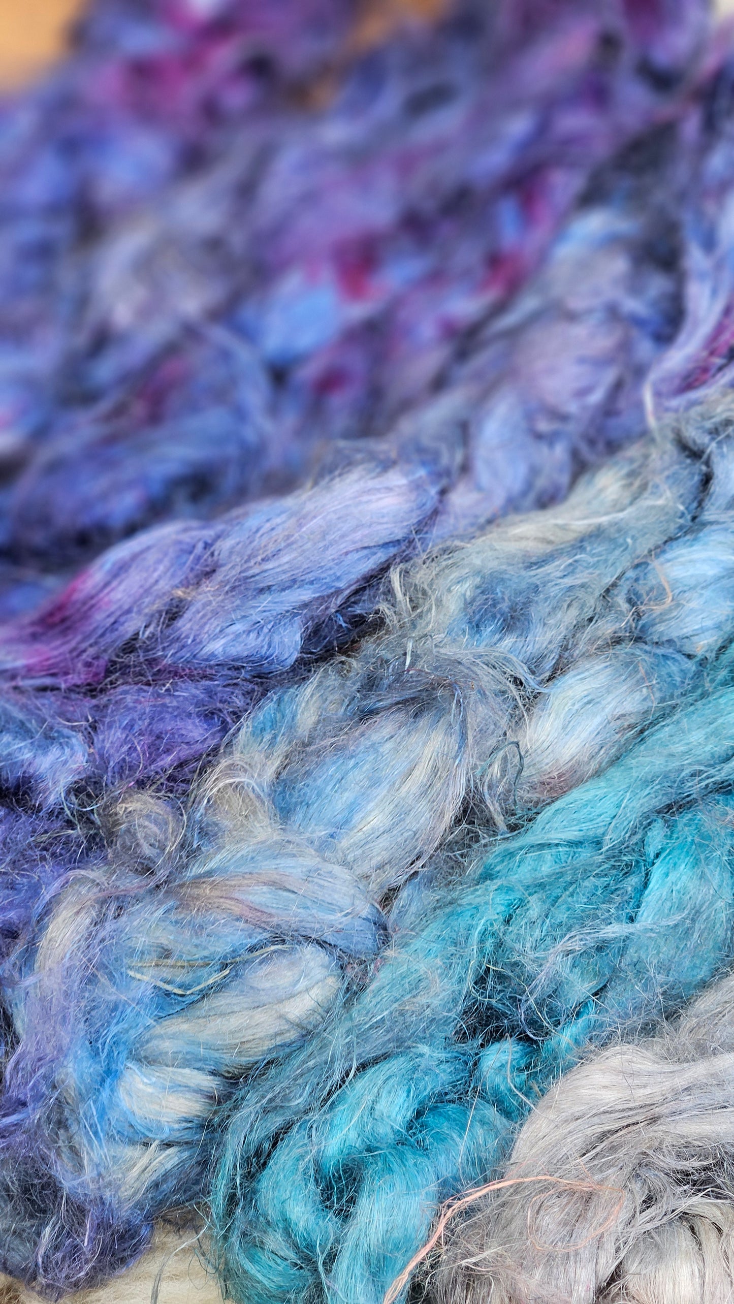 SCEPTER Hand-Dyed Fine Hemp  for fiber art, texture blending, and papermaking - 2 ounces |  grams