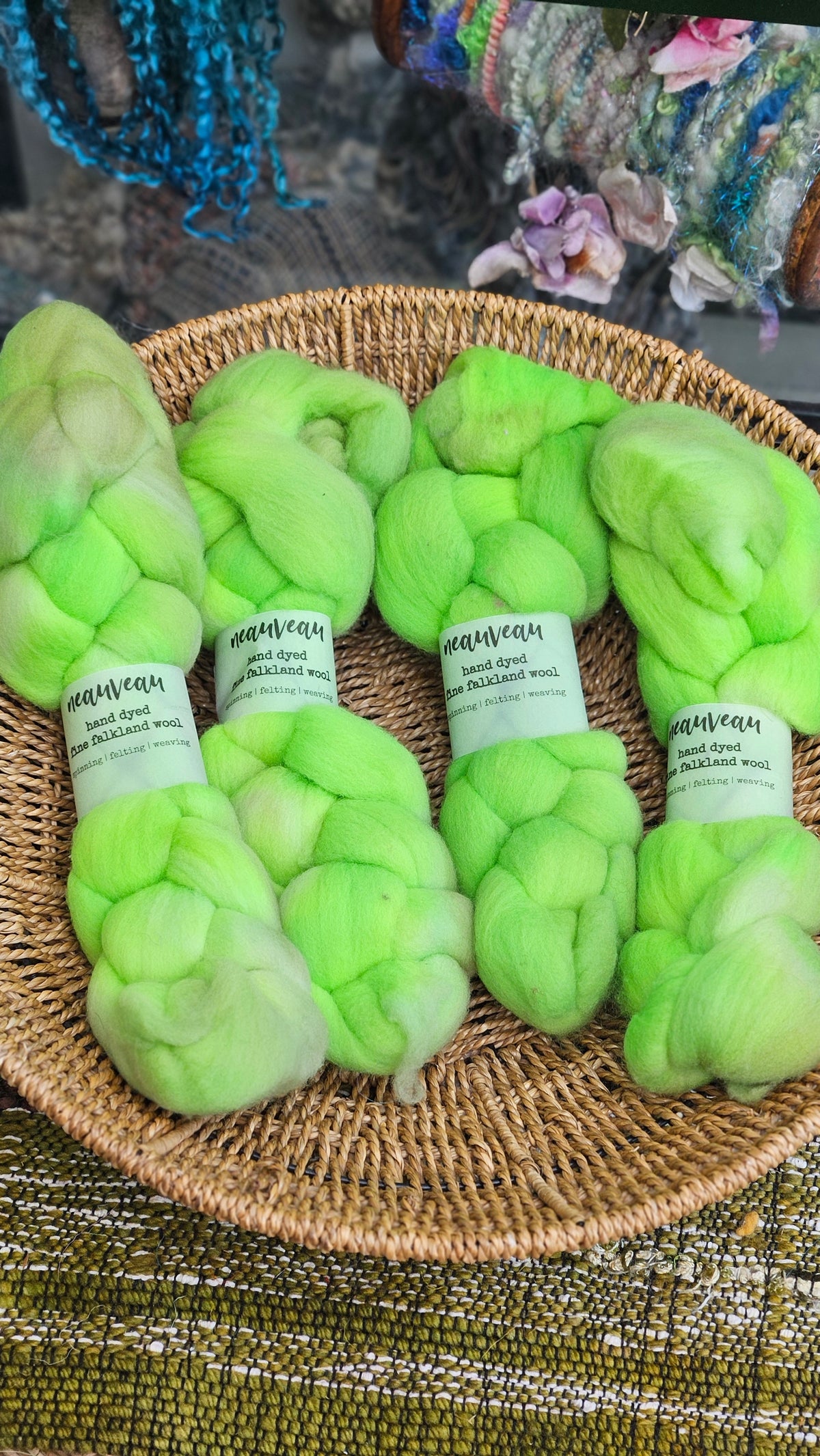Bigbend - hand dyed fine wool roving for felting and blending - 2 ounces | 57 grams