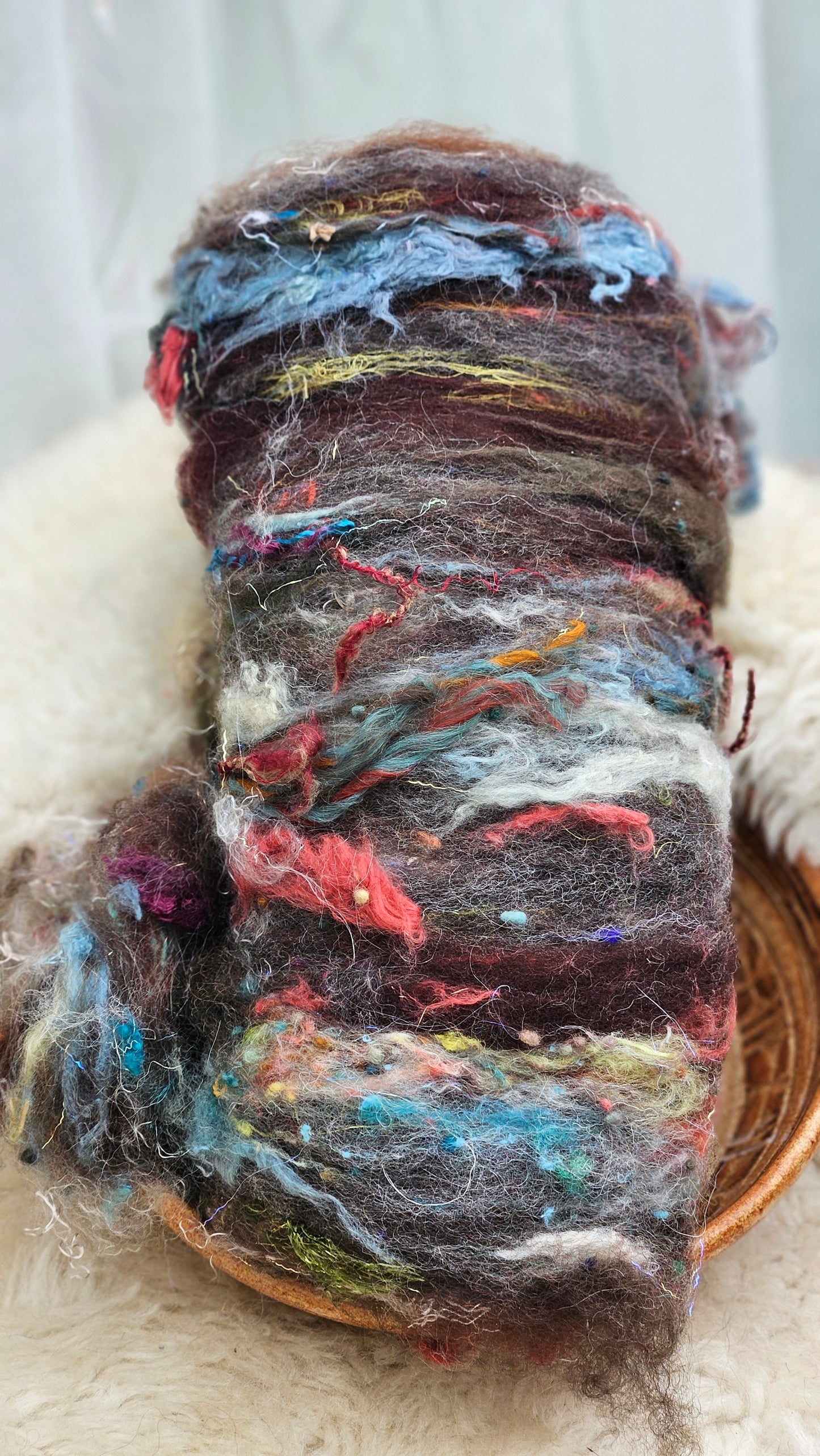 Luxe Layered Textured XL Art Batt - 210 - 4.5 ounces | 128 grams