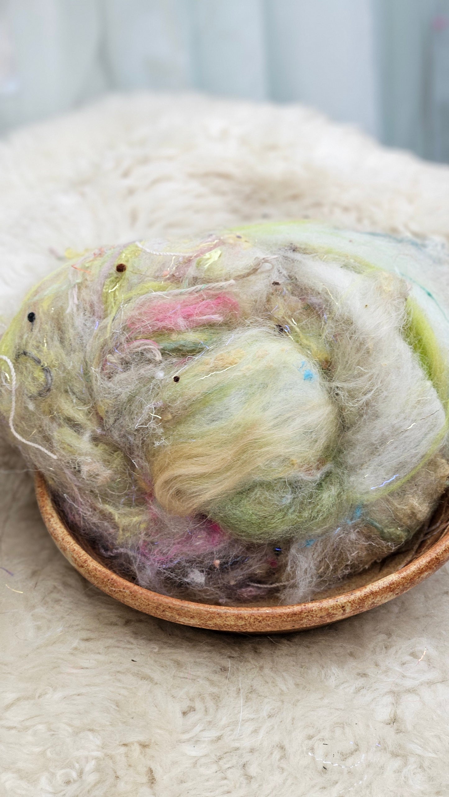 Luxe Layered Textured Art Batt - 032 - 2 ounces | 57 grams