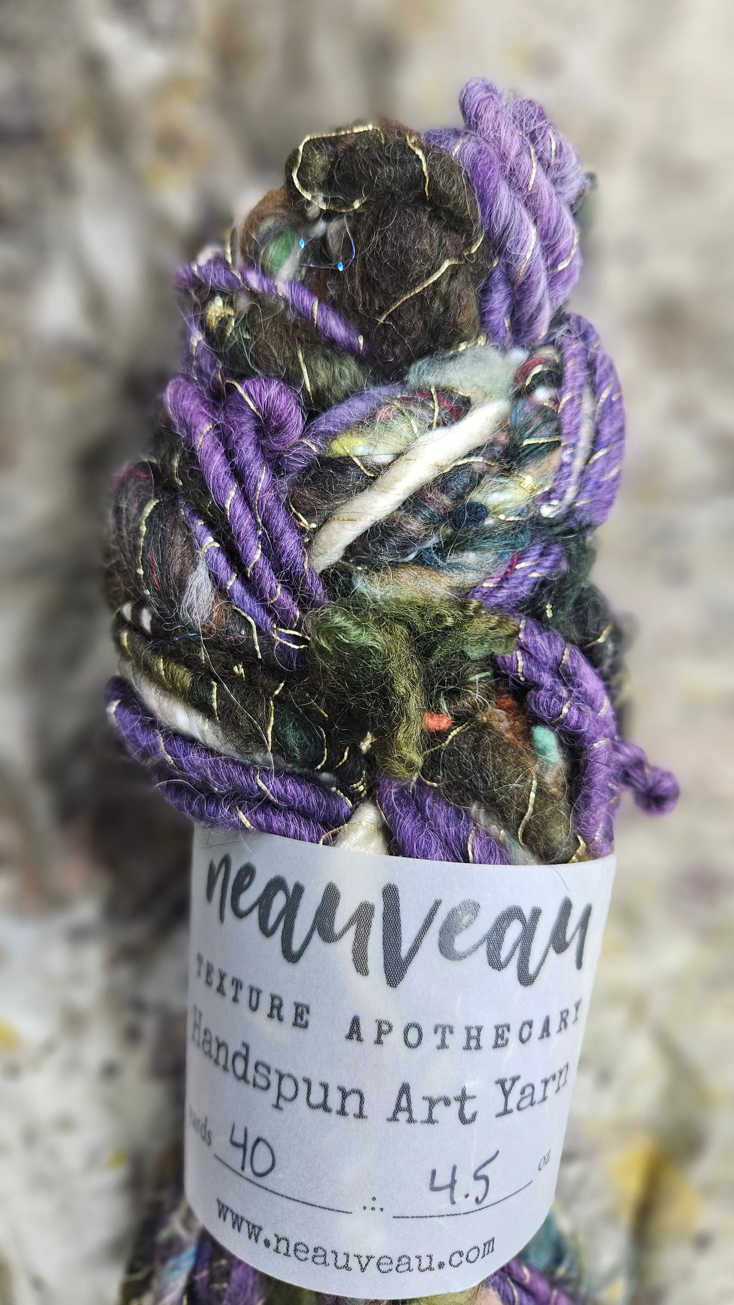 Handspun Bulky Art Yarn - Enchanted Forest Collection 11