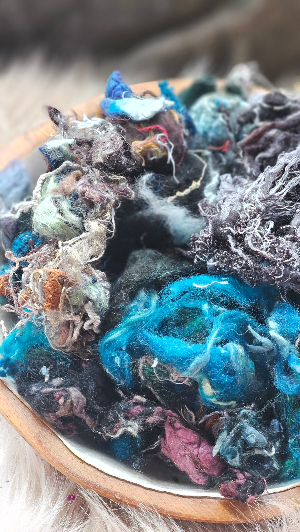 Unsent Letters - hand-dyed wool alpaca bamboo texture blend - 4 ounces | 114 grams