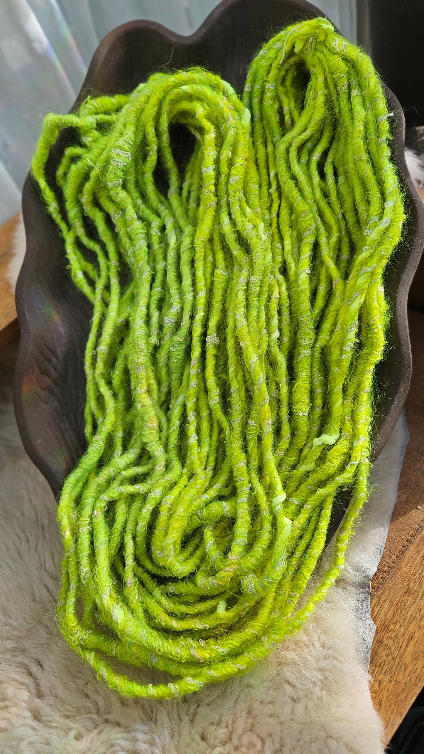 CITY LIGHTS 2 - Bulky Handspun Art Yarn XL Skein - 30 yards | 3.6 ounces | 102 grams