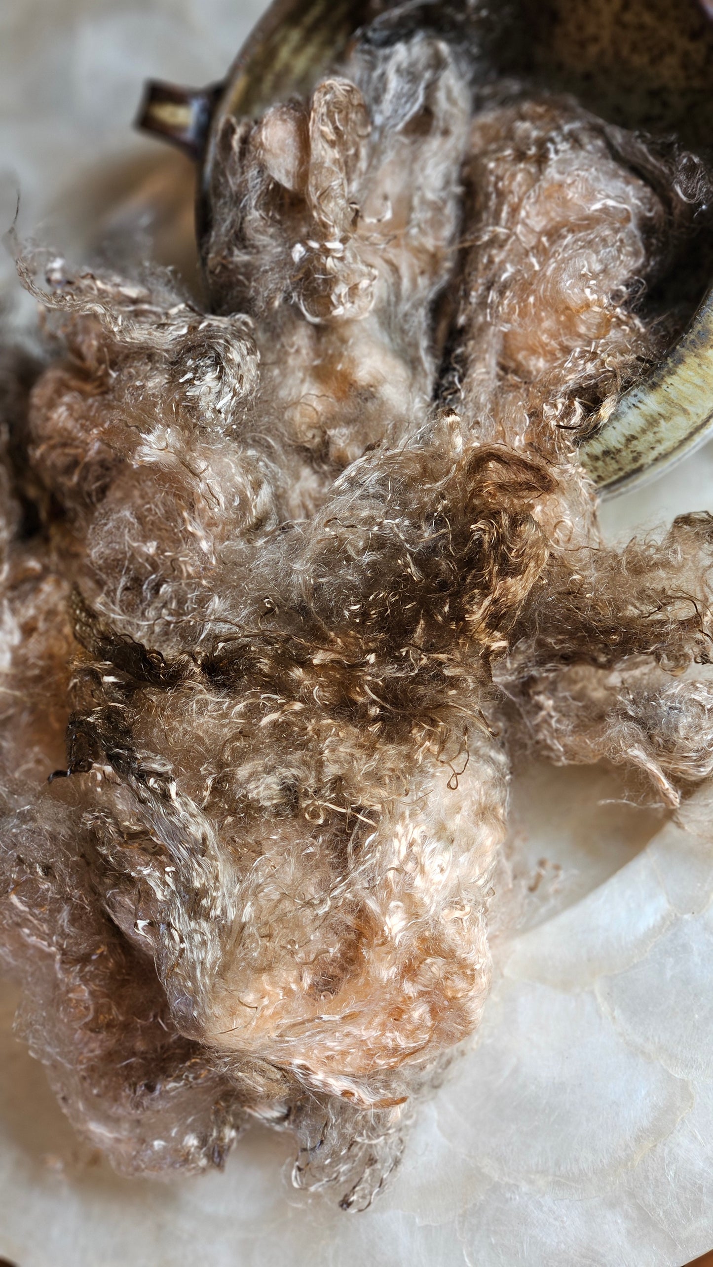 ANDALUSITE - hand-dyed eucalyptus crimp faux-silk for art yarn embellishing, fiber blending, felting, and papermaking - 2 oz | 57 g