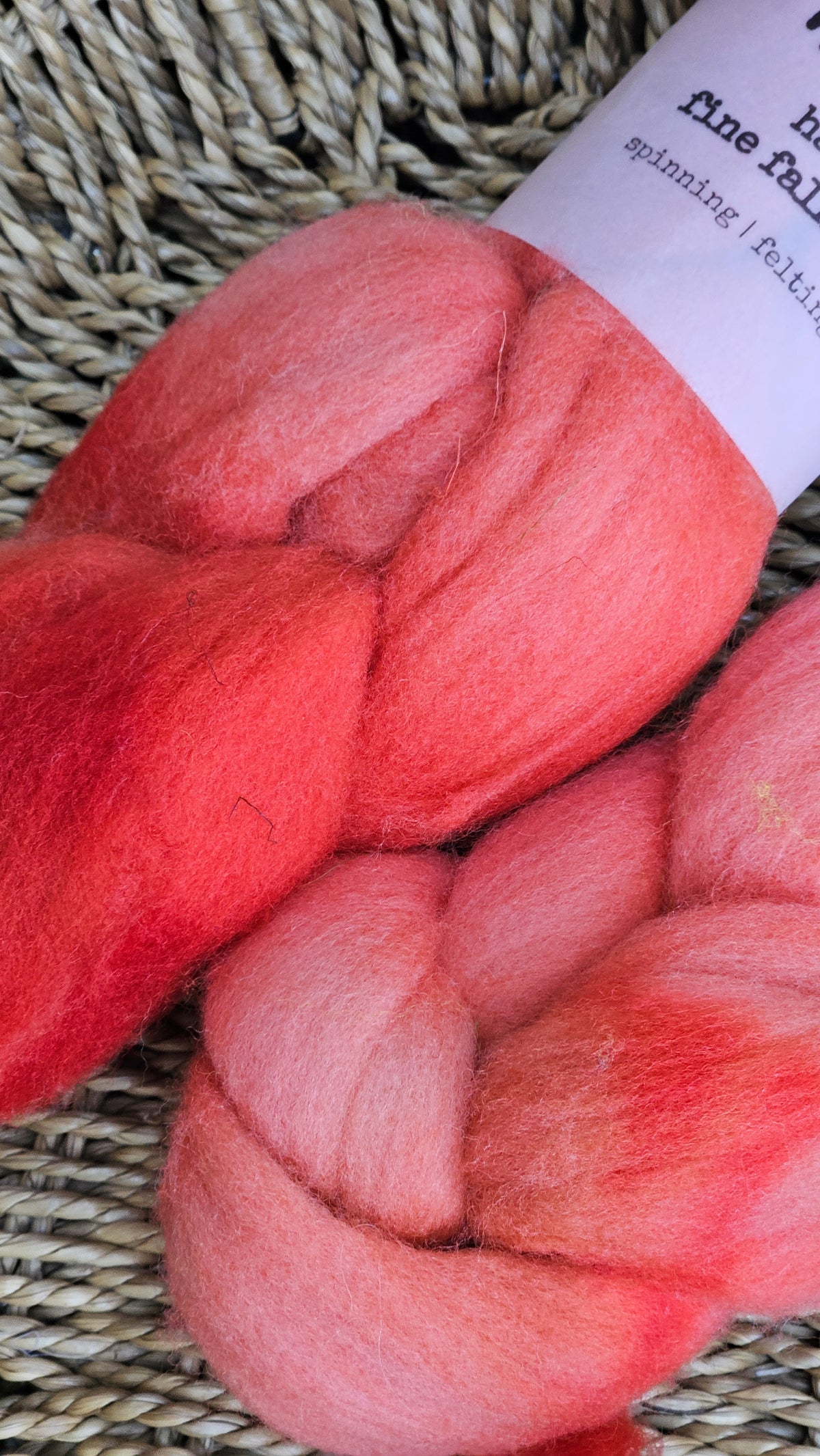 Redwood - hand dyed fine wool roving for felting and blending - 2 ounces | 57 grams