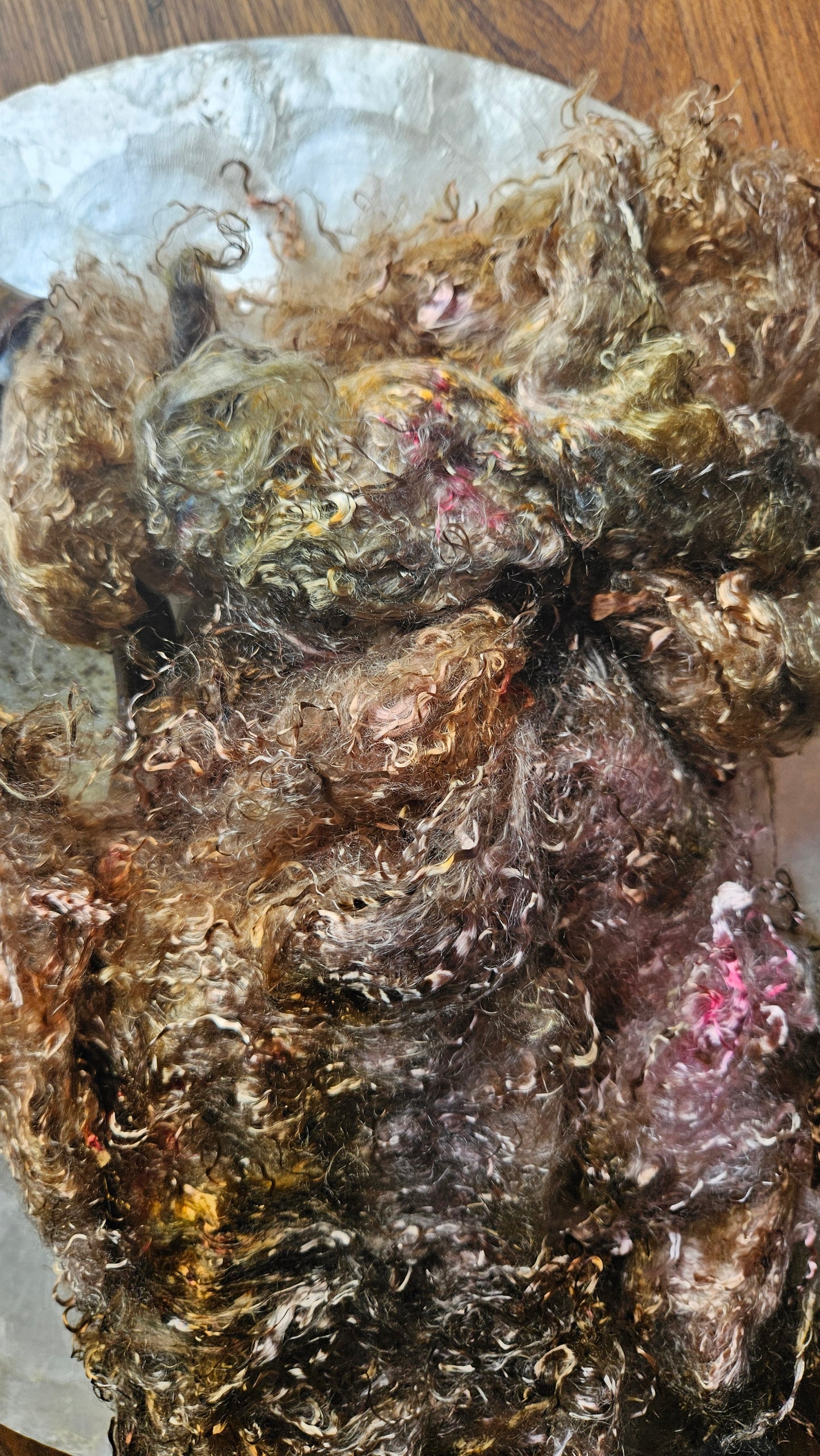 LEGRANDITE - hand-dyed eucalyptus crimp faux-silk for art yarn embellishing, fiber blending, felting, and papermaking - 2 oz | 57 g