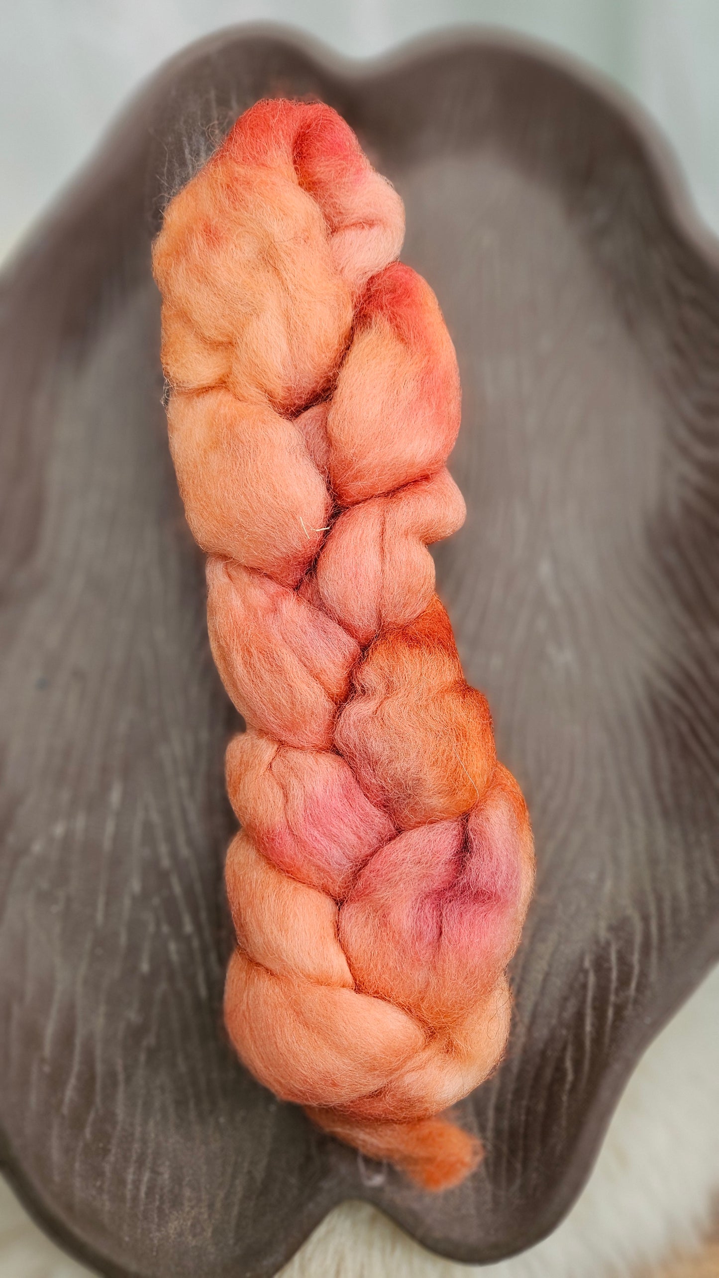 Hand-dyed Luxe Longwool Roving for felting and spinning -  2.6 oz | RD02