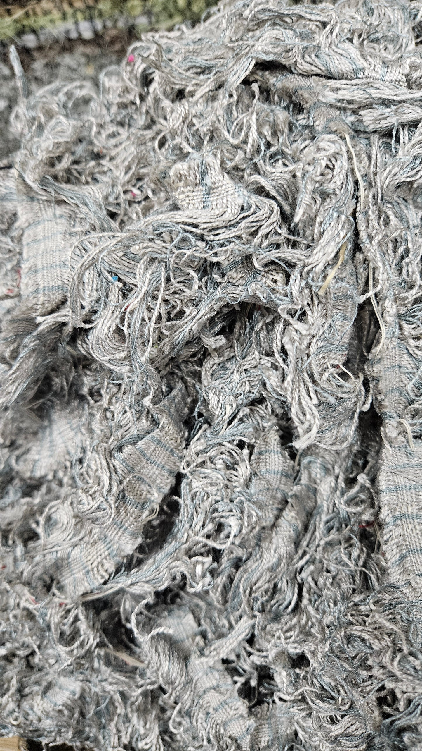 BULK 14 - shaggy fringe ribbon for tapestry weaving and fiber art - 4.8 POUNDS