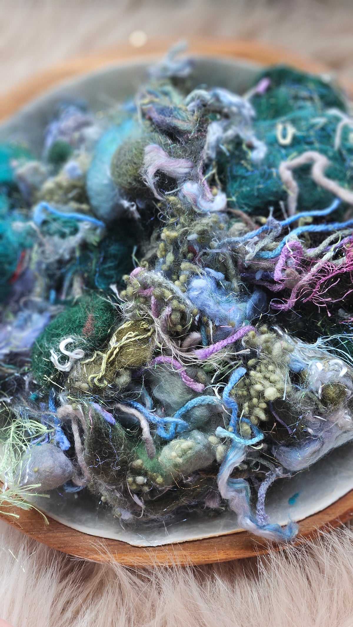 Flickering Hope - hand-dyed wool alpaca bamboo texture blend - 4 ounces | 114 grams