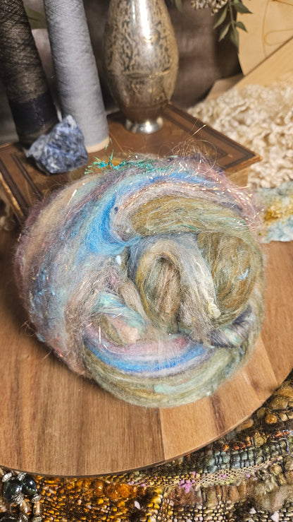 Shaniko Wool Silk Flax Neauveau Art Batt 3007 - 2 oz | 57 g