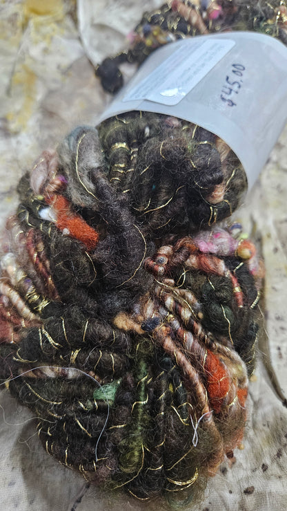 Handspun Bulky Art Yarn - Enchanted Forest Collection 01